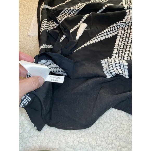 Stella & Dot Beach, Cover-up, Black And White, Tie Waist, V-neck, Size: M - Picture 10 of 12